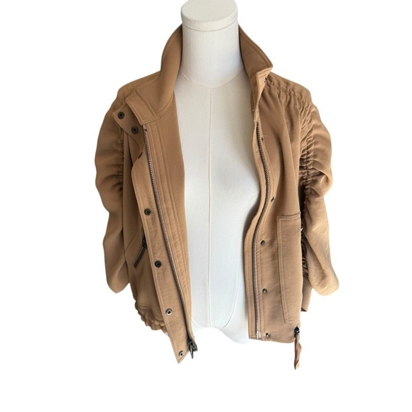 VERONICA BEARD - Paros Drawstring Jacket Women's Tan Jacket Sz S - Picture 8 of 11